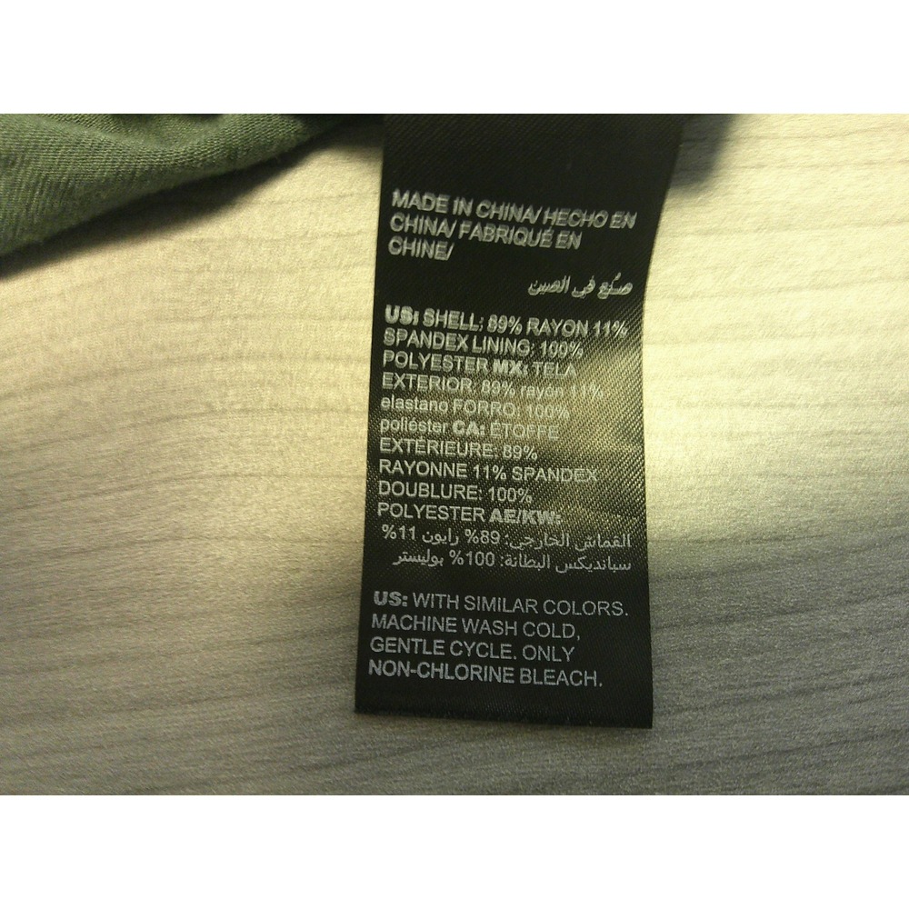 White House Black Market Sheath Dress Womens Medium Green Excellent Side Knot - Picture 6 of 7